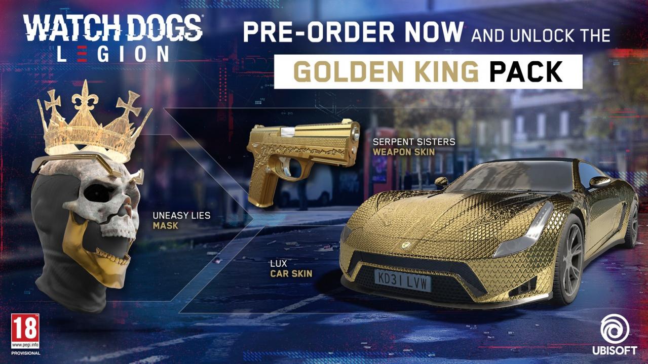 Watch Dogs: Legion - Golden King Pack DLC EU PS4 CD Key