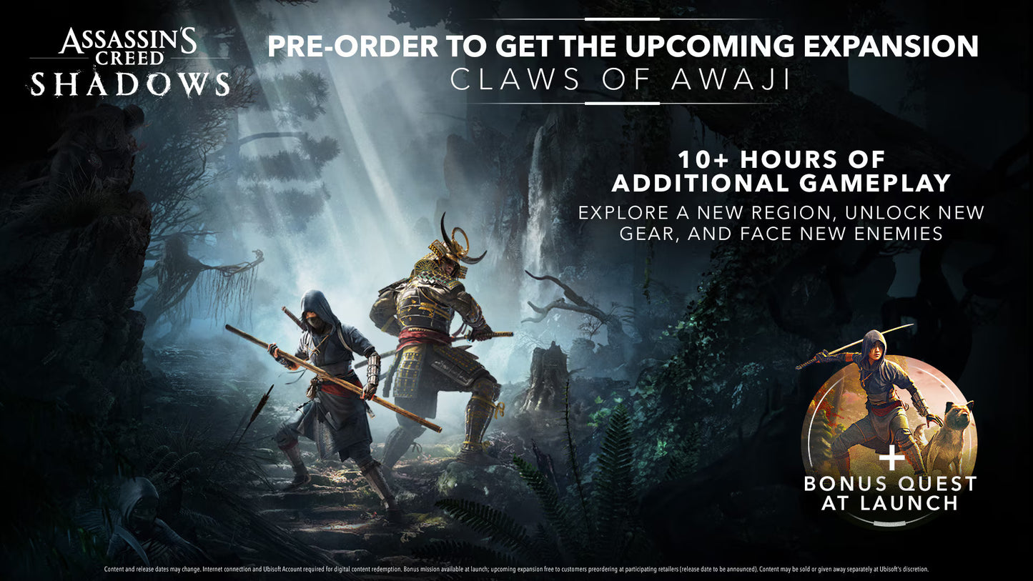 Assassin's Creed Shadows - Pre-Order Bonus DLC NA PS5 CD Key