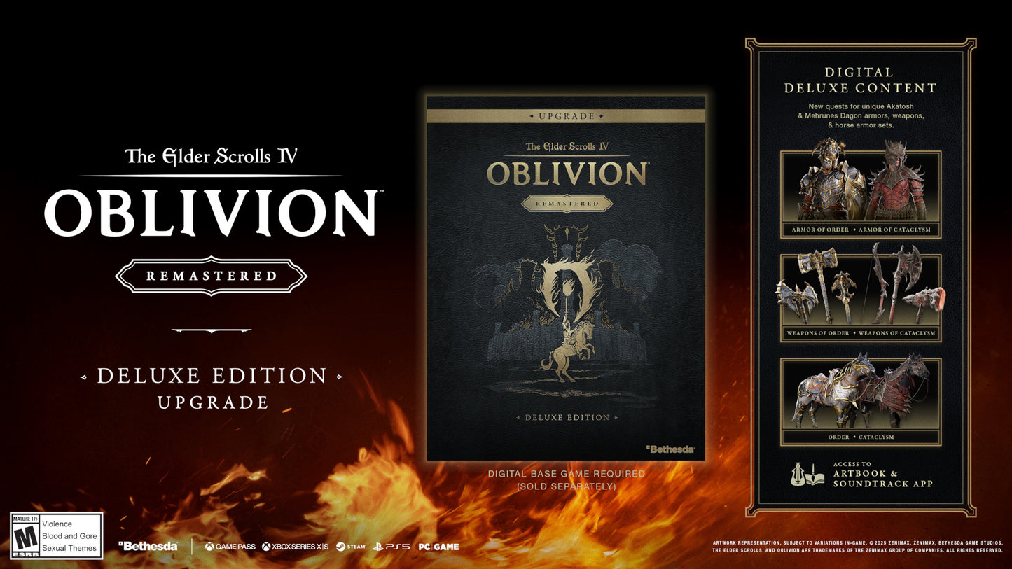 The Elder Scrolls IV: Oblivion Remastered - Deluxe Edition Upgrade DLC EU (without DE) PS5 CD Key