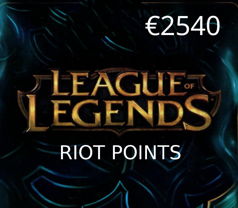 League of Legends 2540 RP Prepaid Card EU