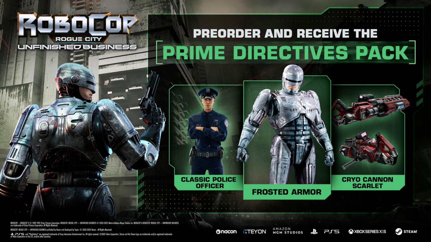 RoboCop: Rogue City Unfinished Business - Pre-order Bonus DLC EU PS5 CD Key
