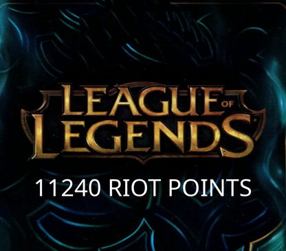 League of Legends 11240 RP Prepaid Card BR