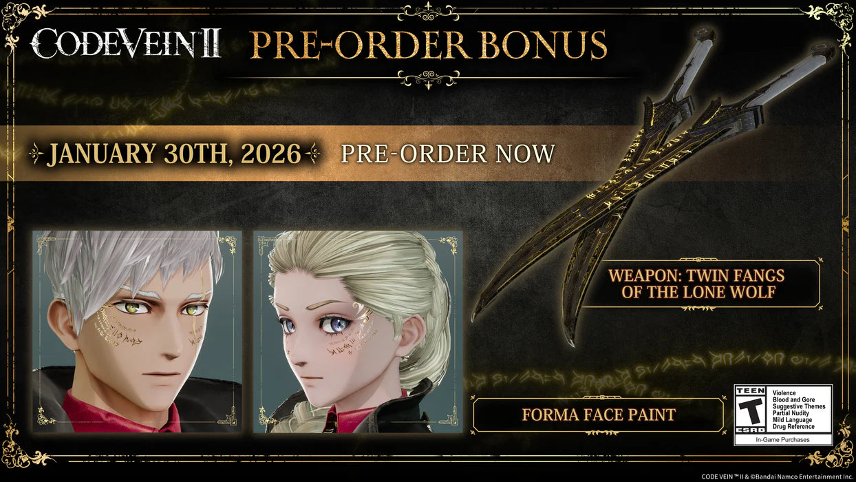 CODE VEIN II - Pre-Order Bonus DLC EU PS5 CD Key