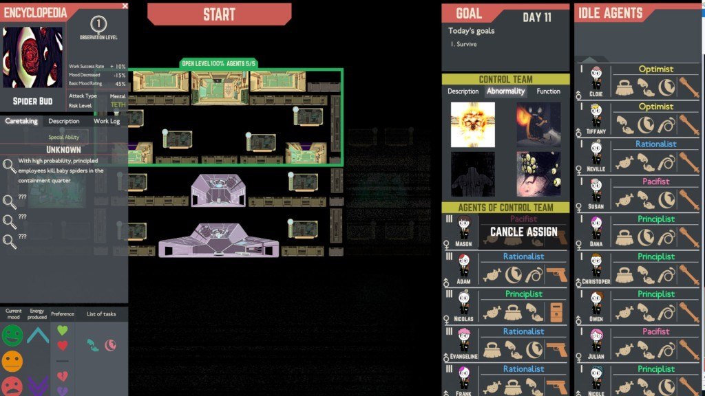 Lobotomy Corporation: Monster Management Simulator EU Steam Altergift