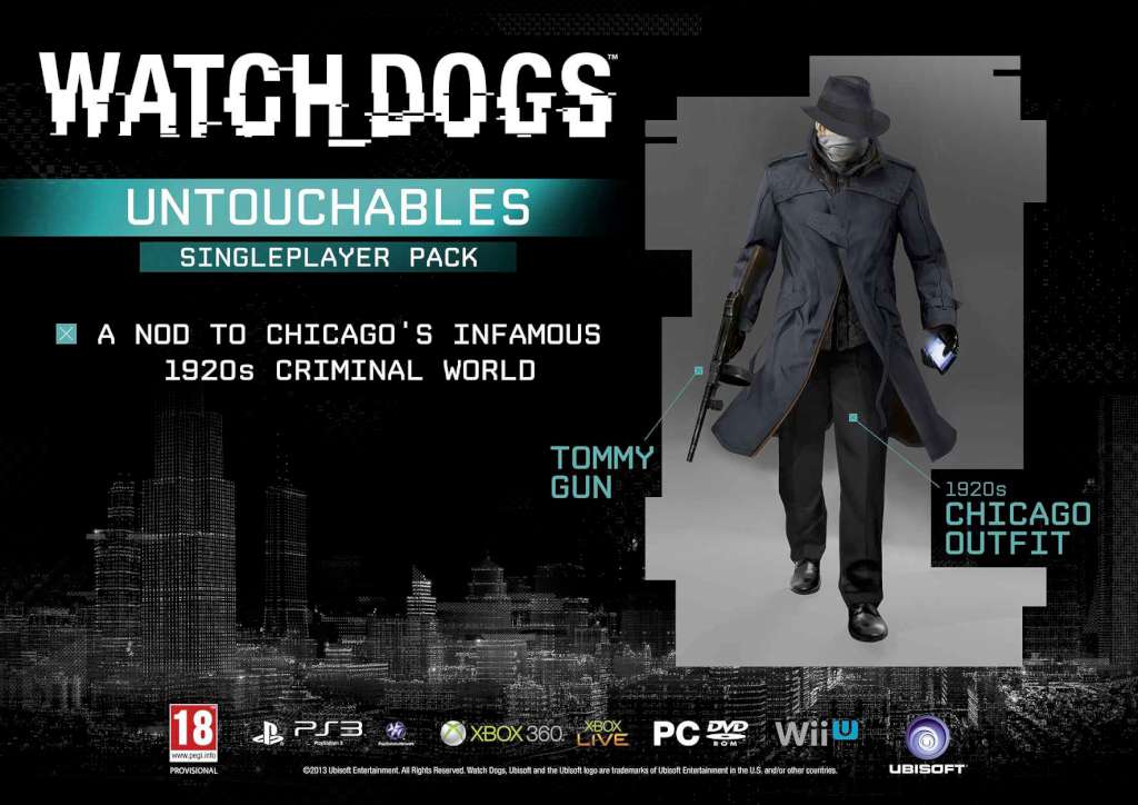 Watch Dogs - Untouchables, Club Justice and Cyberpunk Packs DLC EU PC Ubisoft Connect CD Key