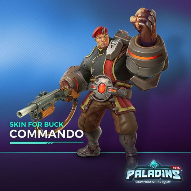 Paladins - Buck Commando Skin Digital Download CD Key