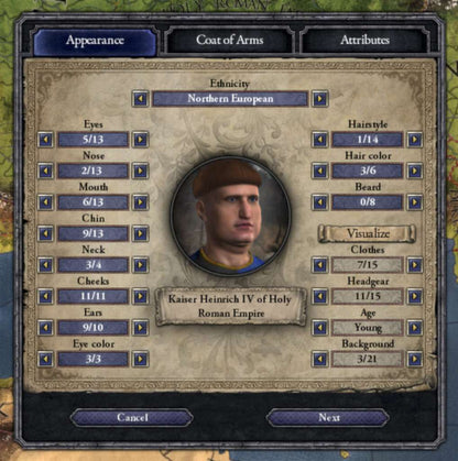 Crusader Kings II - Ruler Designer DLC PC Steam CD Key
