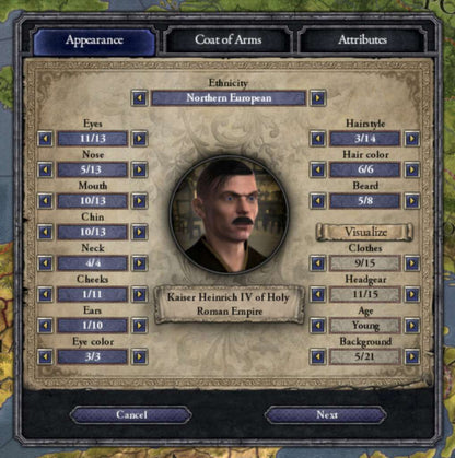 Crusader Kings II - Ruler Designer DLC PC Steam CD Key