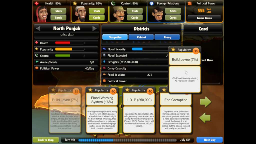 President for a Day - Floodings Steam CD Key