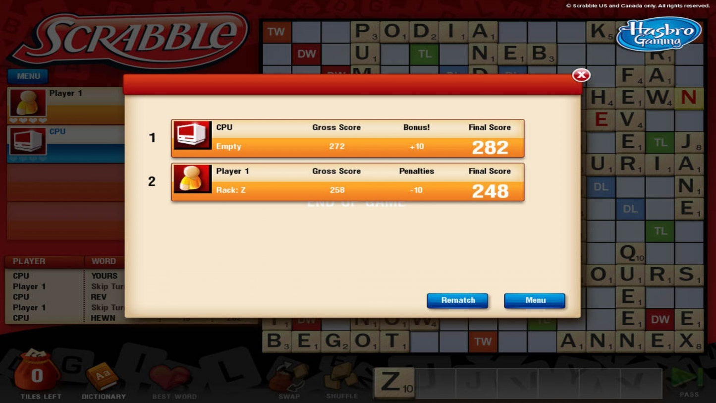 Scrabble Steam Gift