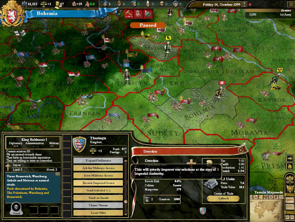 Europa Universalis III - Heir to the Throne Expansion Steam CD Key
