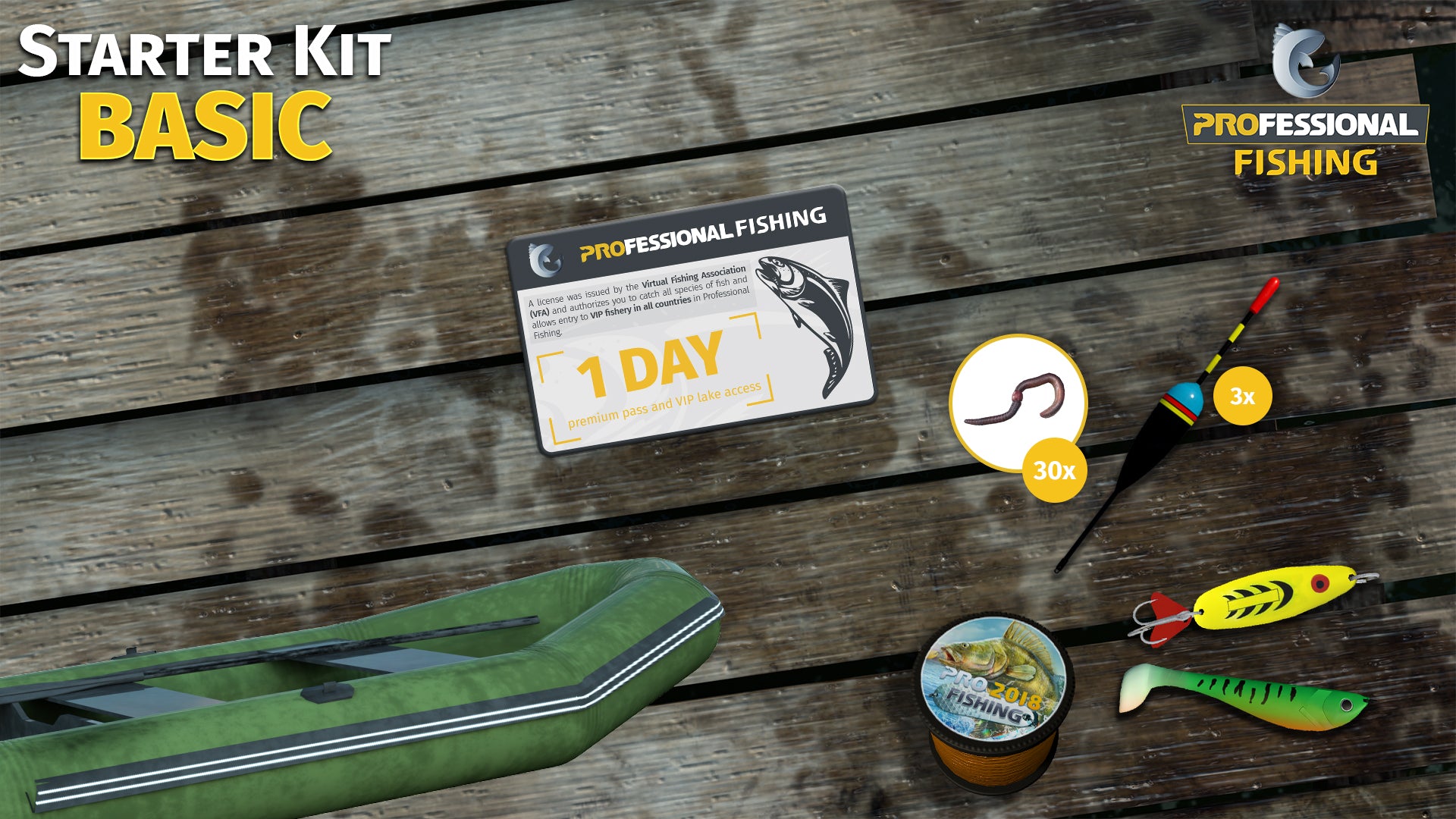 Professional Fishing - Starter Kit Basic DLC Steam CD Key