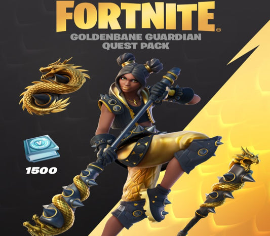 Fortnite - Goldenbane Guardian Quest Pack + 1500 V-Bucks Challenge TR XBOX One / Xbox Series X|S CD Key