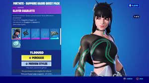 Fortnite - Sapphire Hagiri Quest Pack DLC AR XBOX One / Xbox Series X|S CD Key