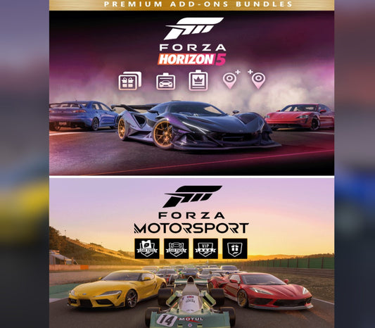 Forza Motorsport and Forza Horizon 5 Premium Editions Bundle PC Windows 10 Account