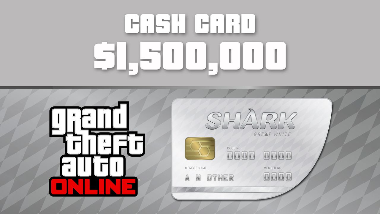 Grand Theft Auto Online - $1,500,000 Great White Shark Cash Card PC Activation Code US