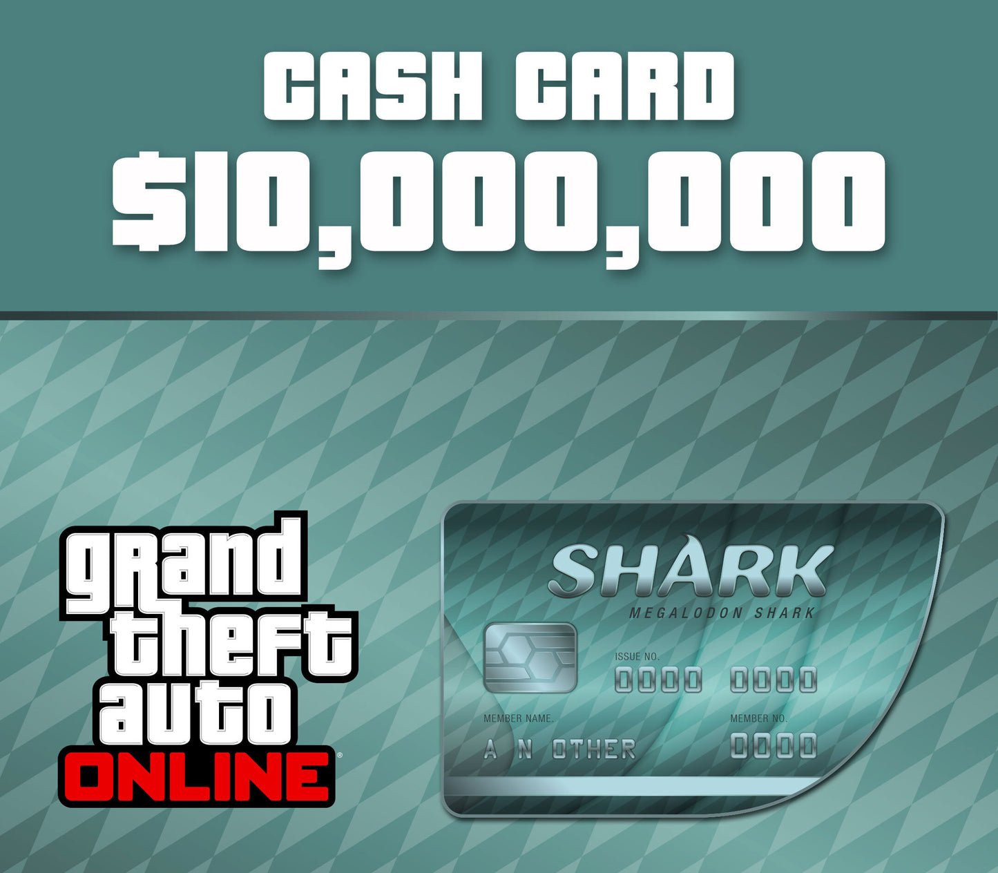Grand Theft Auto Online - $10,000,000 Megalodon Shark Cash Card UK XBOX One CD Key