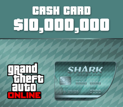 Grand Theft Auto Online - $10,000,000 Megalodon Shark Cash Card UK XBOX One CD Key