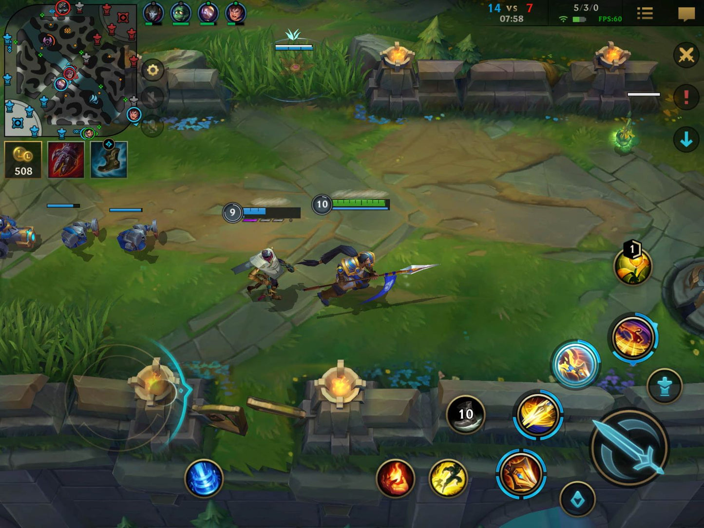 League of Legends Wild Rift Level 10+ NA Region Ranked Ready Game Account