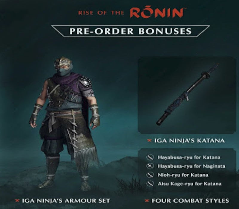 Rise of the Ronin - Pre-Order Bonus DLC NA PS5 CD Key