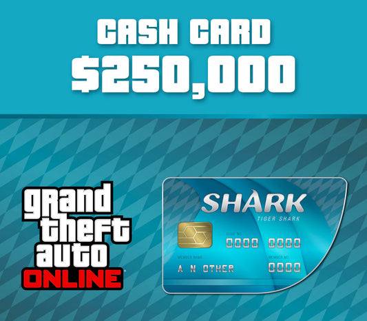 Grand Theft Auto Online - $250,000 Tiger Shark Cash Card Xbox One CD Key