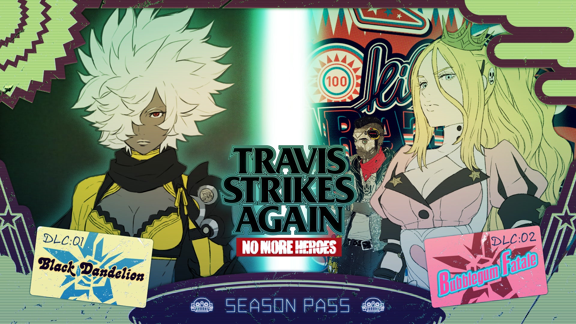 Travis Strikes Again: No More Heroes - Season Pass: Black Dandelion & Bubblegum Fatale EU Nintendo Switch CD Key
