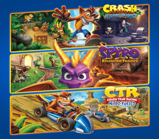 Crash + Spyro Triple Play Bundle PS4 Account