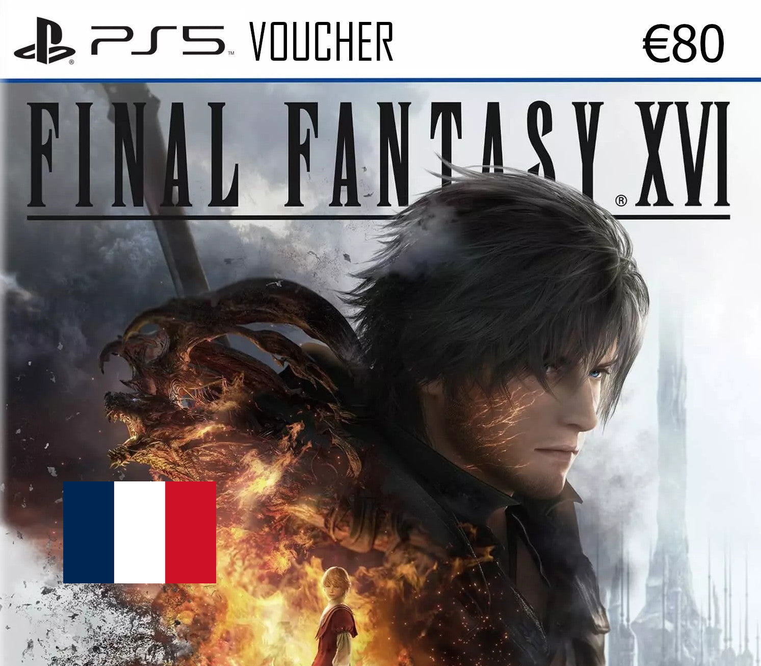 Final Fantasy XVI FR PlayStation Network Card €80