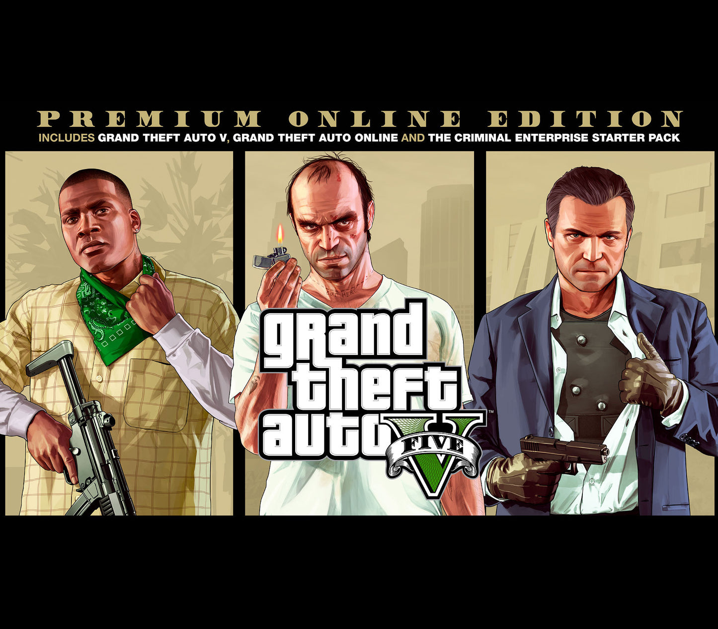 Grand Theft Auto V: Premium Online Edition & Whale Shark Card Bundle EU XBOX One / Xbox Series X|S CD Key