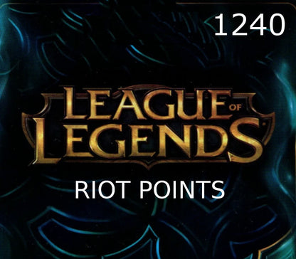 League of Legends 1240 RP Prepaid Card EU