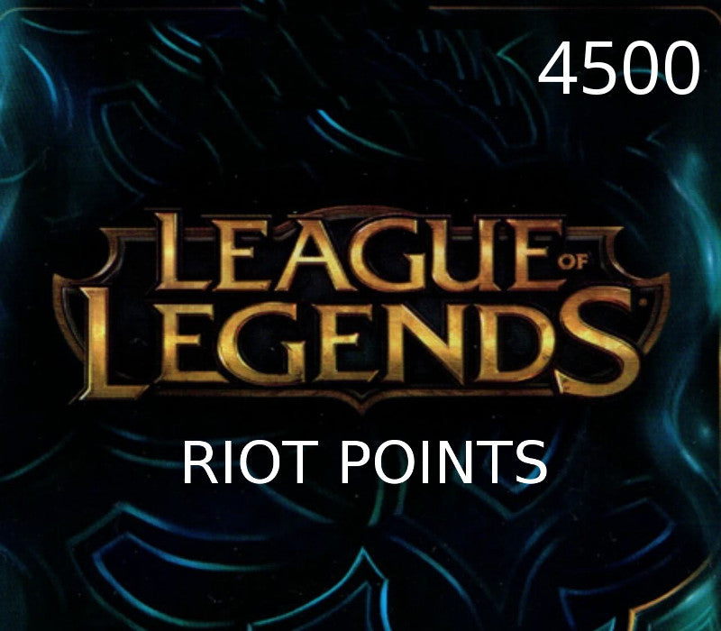League of Legends 4500 RP Prepaid Card US
