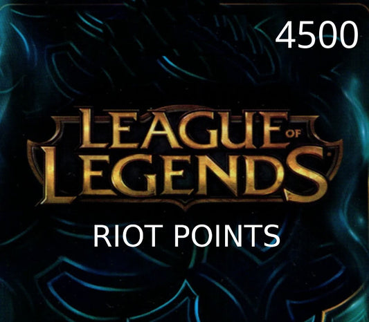 League of Legends 4500 RP Prepaid Card US
