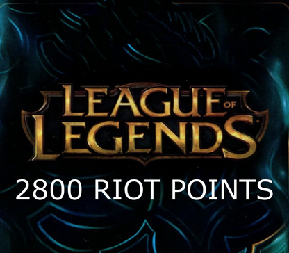 League of Legends 2800 RP Prepaid Card EU