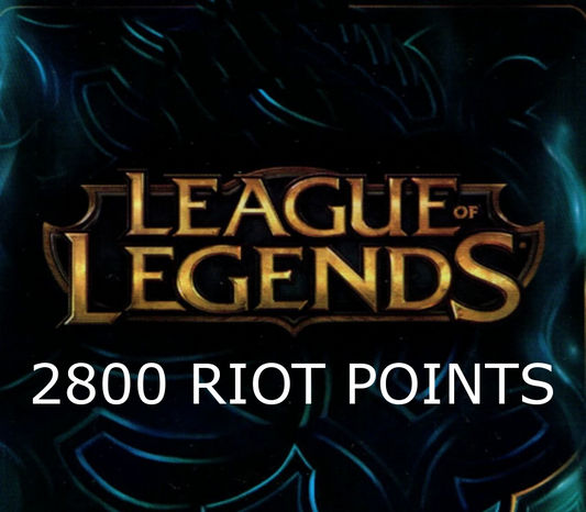 League of Legends 2800 RP Prepaid Card US