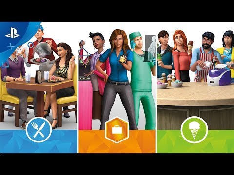The Sims 4 - Get to Work DLC + Dine Out DLC + Cool Kitchen Stuff DLC Bundle XBOX One CD Key - Video 1