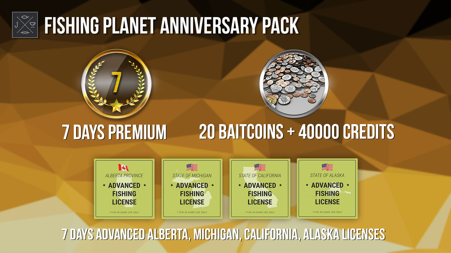 Fishing Planet - Anniversary Pack DLC EU v2 Steam Altergift