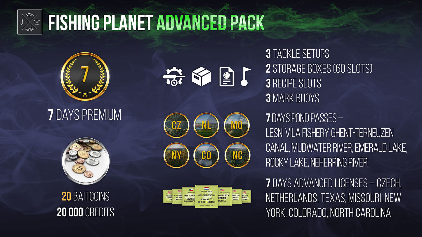 Fishing Planet - Advanced Pack DLC EU PC Steam Altergift