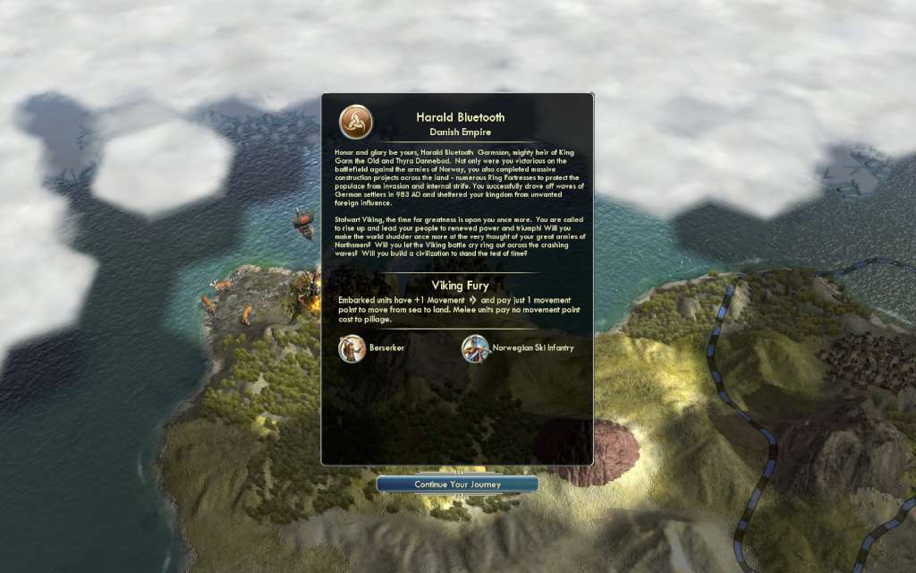 Sid Meier's Civilization V - Civ and Scenario Pack: Denmark (The Vikings) DLC PC Steam CD Key