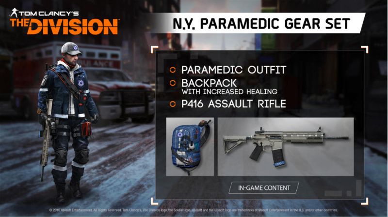 Tom Clancy's The Division - N.Y. Paramedic Pack XBOX ONE CD Key