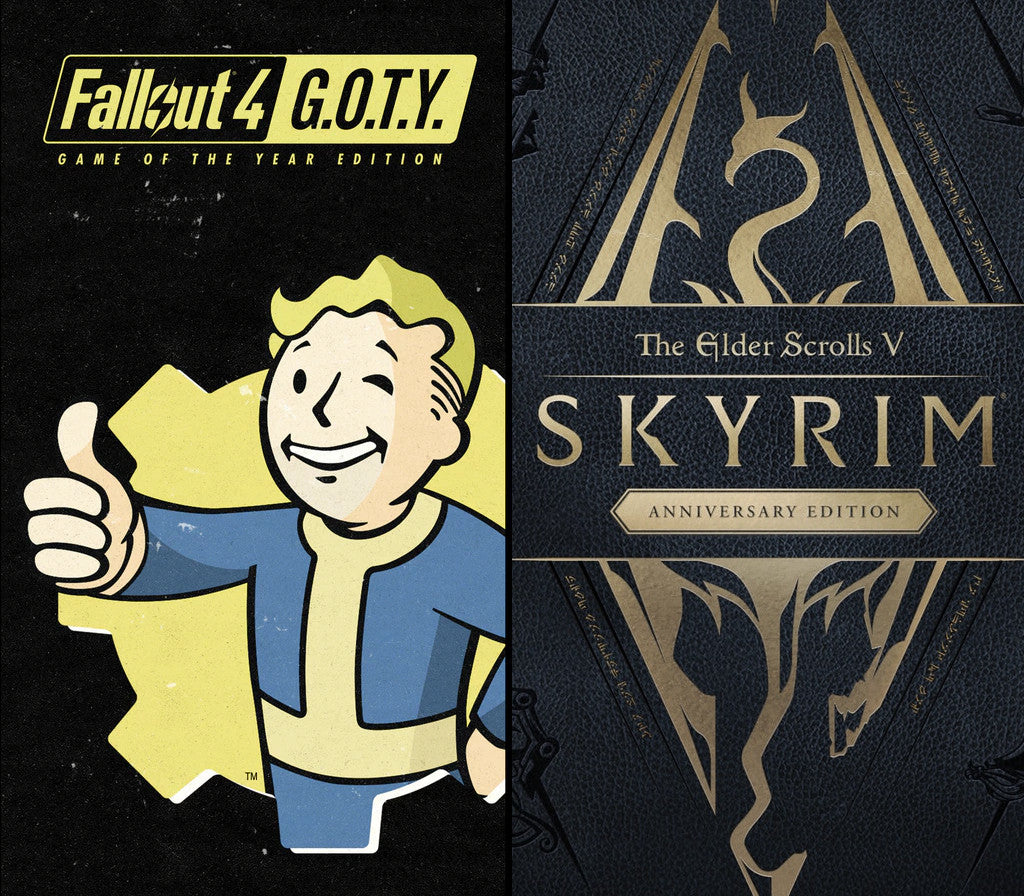 The Elder Scrolls V: Skyrim Anniversary Edition + Fallout 4 G.O.T.Y. EU XBOX One / Xbox Series X|S CD Key
