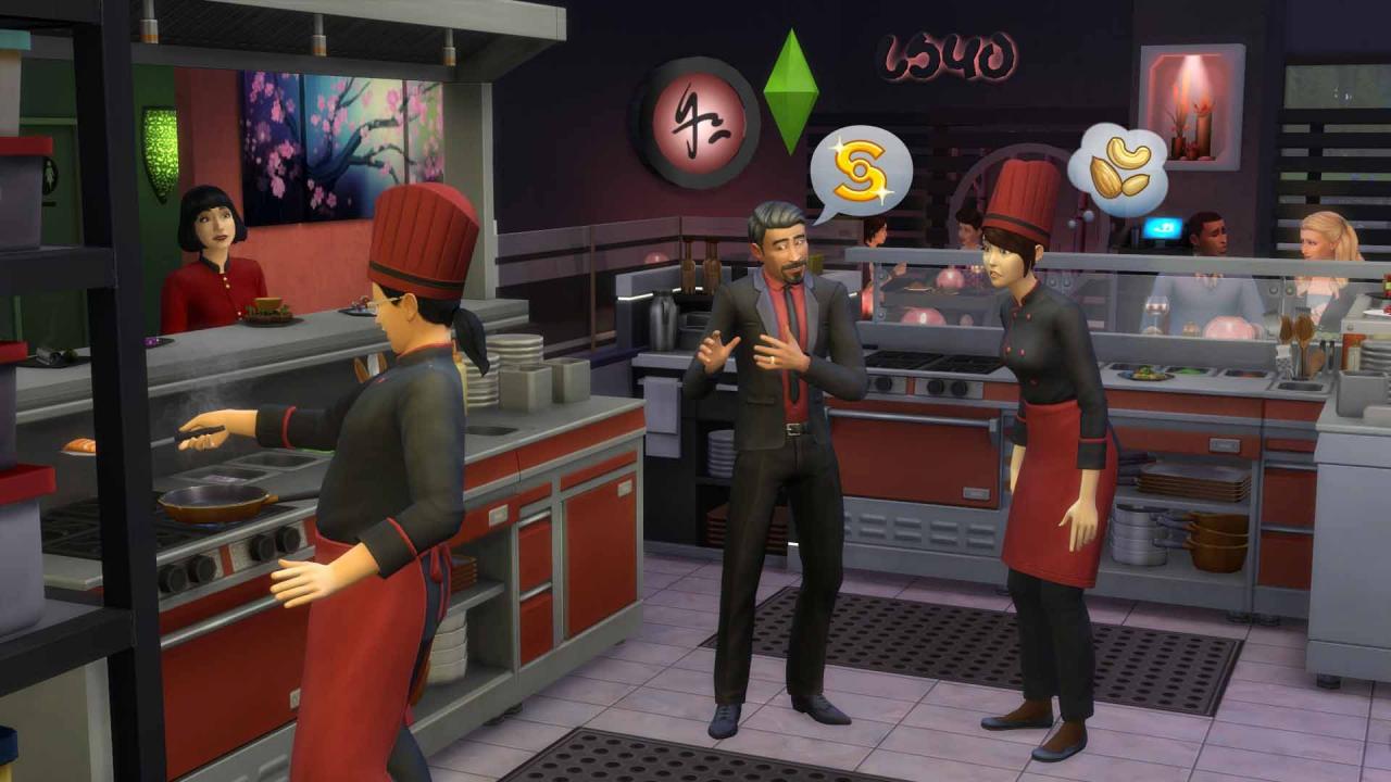 The Sims 4 - Get to Work DLC + Dine Out DLC + Cool Kitchen Stuff DLC Bundle XBOX One CD Key
